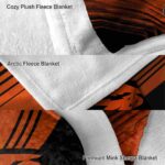 oregon state beavers diagonal stripes orange blanket best selling