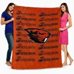 oregon state beavers fan pride orange blanket best selling