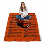 oregon state beavers fan pride orange blanket best selling