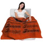 oregon state beavers fan pride orange blanket best selling