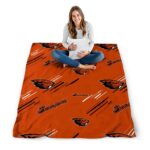 oregon state beavers fan spirit orange blanket best selling