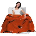 oregon state beavers fan spirit orange blanket best selling