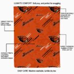 oregon state beavers fan spirit orange blanket best selling