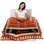 oregon state beavers football field orange blanket best selling