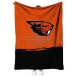 oregon state beavers gradient dots orange blanket best selling