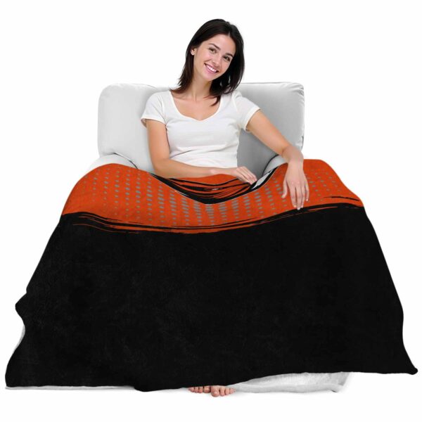 oregon state beavers gradient dots orange blanket latest model