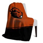 oregon state beavers gradient dots orange blanket top rated