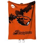 Oregon State Beavers Grunge Texture Orange Blanket 1 oregon state beavers grunge texture orange blanket best selling