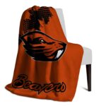 oregon state beavers grunge texture orange blanket best selling