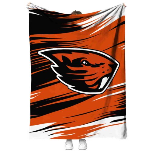 oregon state beavers paint streaks orange white blanket best selling