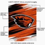 oregon state beavers paint streaks orange white blanket best selling
