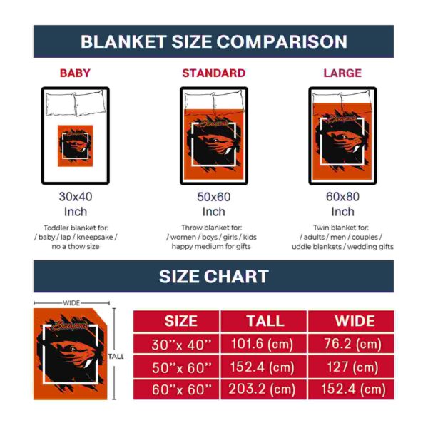 oregon state beavers splatter effect orange blanket trendy