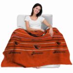 oregon state beavers striped pattern orange blanket latest model