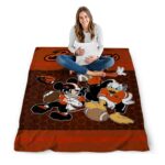 oregon state beavers three musketeers orange blanket high quality