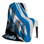 orlando magic brushstrokes blue white blanket top rated