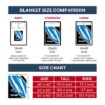 orlando magic brushstrokes blue white blanket trendy