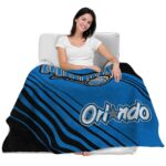 orlando magic diagonal stripes blue blanket latest model