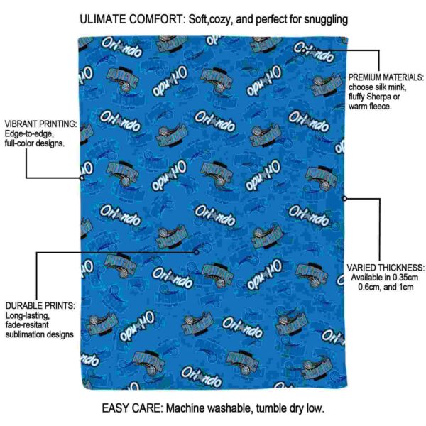 orlando magic diehard fans blue blanket new arrival