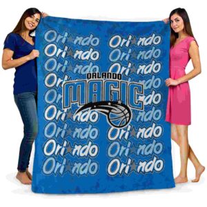 orlando magic fan pride blue blanket fashion forward