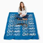 orlando magic fan pride blue blanket high quality