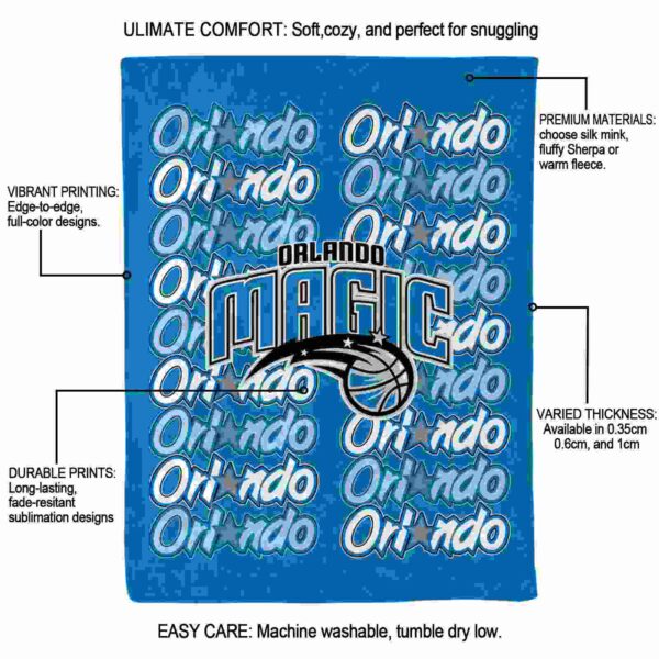 orlando magic fan pride blue blanket new arrival
