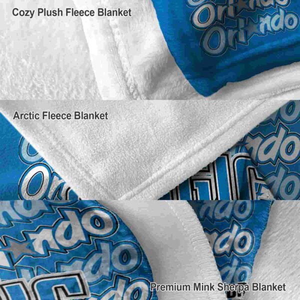 orlando magic fan pride blue blanket premium grade