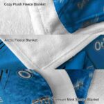 orlando magic fan spirit blue blanket premium grade