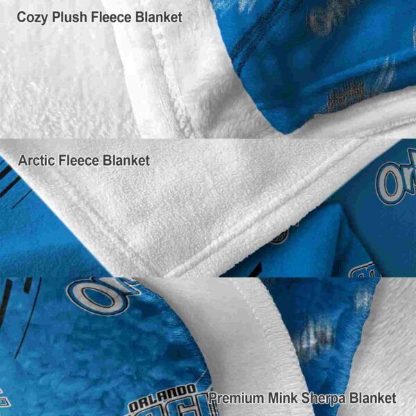 orlando magic fan spirit blue blanket premium grade