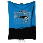 orlando magic gradient dots blue blanket best selling