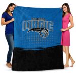 orlando magic gradient dots blue blanket best selling