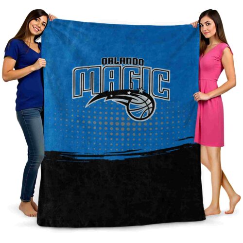 orlando magic gradient dots blue blanket fashion forward