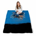 orlando magic gradient dots blue blanket best selling