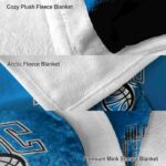 orlando magic gradient dots blue blanket best selling