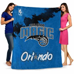 orlando magic grunge texture blue blanket fashion forward