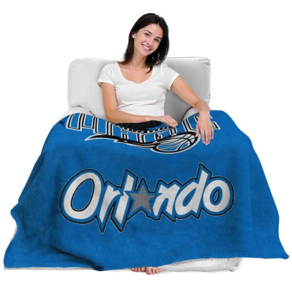 orlando magic grunge texture blue blanket latest model