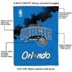 orlando magic grunge texture blue blanket new arrival