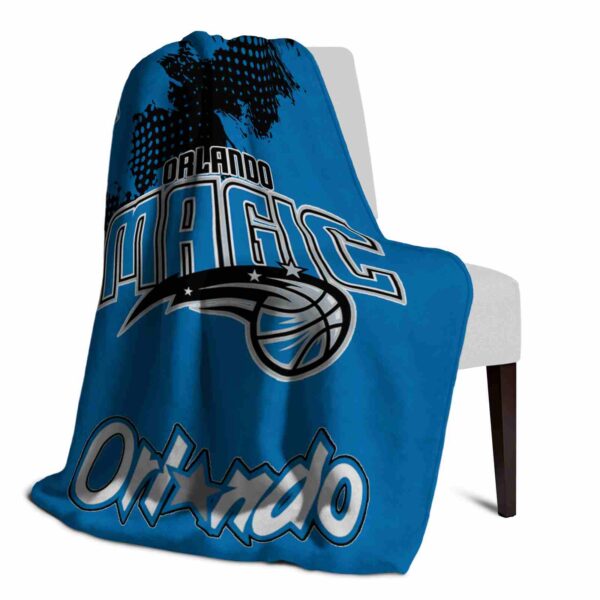 orlando magic grunge texture blue blanket top rated