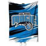 orlando magic paint streaks blue white blanket best selling