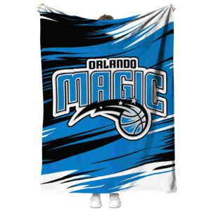 orlando magic paint streaks blue white blanket best selling