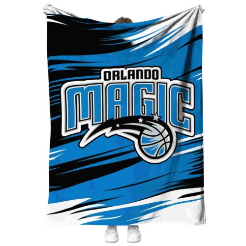 orlando magic paint streaks blue white blanket best selling