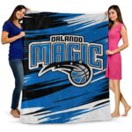 orlando magic paint streaks blue white blanket best selling