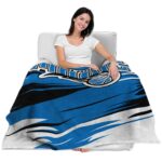 orlando magic paint streaks blue white blanket best selling