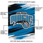 orlando magic paint streaks blue white blanket best selling