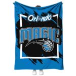 orlando magic splatter effect blue blanket best selling