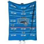 orlando magic striped pattern blue blanket best selling
