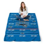 orlando magic striped pattern blue blanket best selling