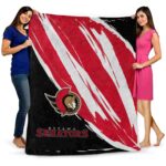 ottawa senators brushstrokes red white blanket best selling