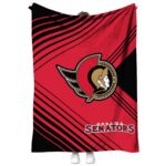 ottawa senators diagonal stripes red blanket best selling