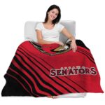 ottawa senators diagonal stripes red blanket best selling
