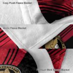 ottawa senators diagonal stripes red blanket best selling